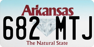 AR license plate 682MTJ