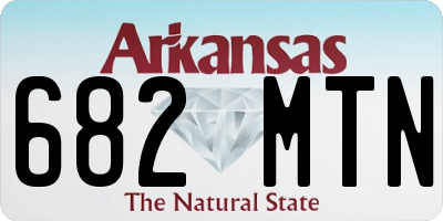 AR license plate 682MTN