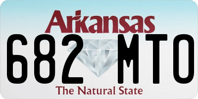 AR license plate 682MTO