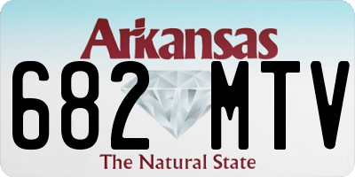 AR license plate 682MTV