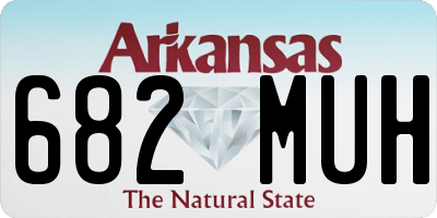 AR license plate 682MUH
