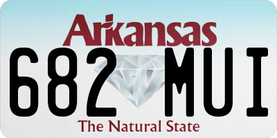 AR license plate 682MUI