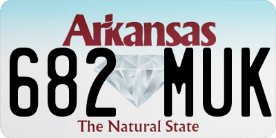 AR license plate 682MUK