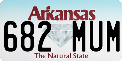 AR license plate 682MUM