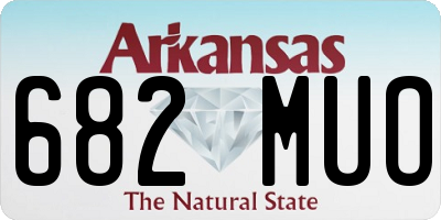 AR license plate 682MUO