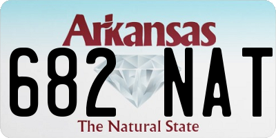 AR license plate 682NAT