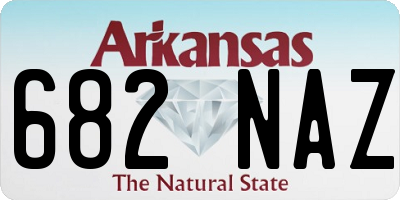 AR license plate 682NAZ