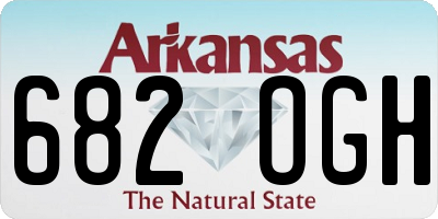 AR license plate 682OGH