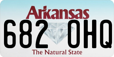 AR license plate 682OHQ