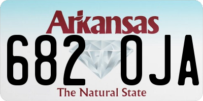 AR license plate 682OJA