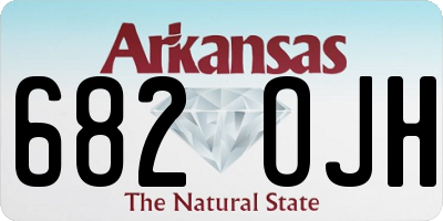 AR license plate 682OJH