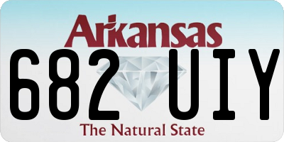 AR license plate 682UIY