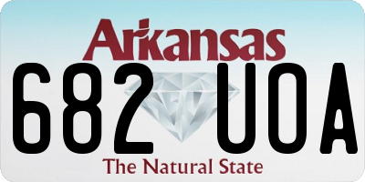 AR license plate 682UOA