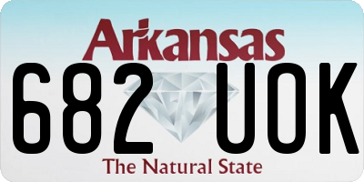 AR license plate 682UOK