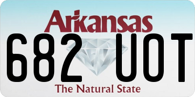 AR license plate 682UOT