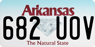 AR license plate 682UOV
