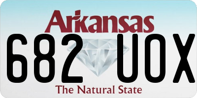 AR license plate 682UOX