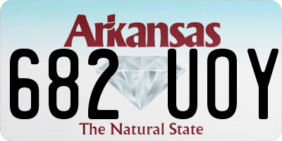 AR license plate 682UOY