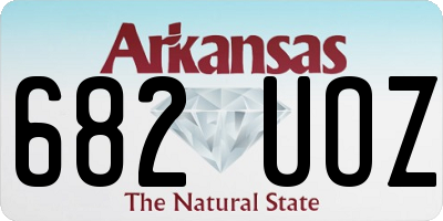 AR license plate 682UOZ
