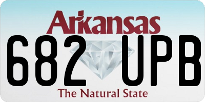 AR license plate 682UPB
