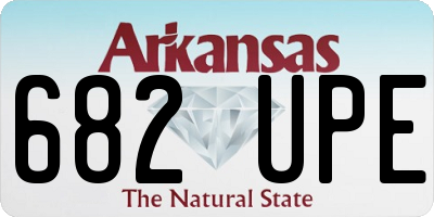 AR license plate 682UPE