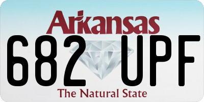 AR license plate 682UPF
