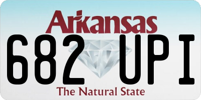 AR license plate 682UPI