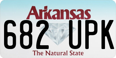 AR license plate 682UPK