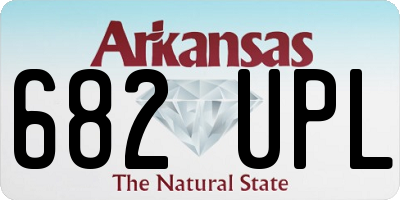 AR license plate 682UPL
