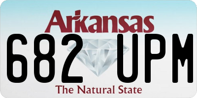 AR license plate 682UPM