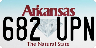 AR license plate 682UPN