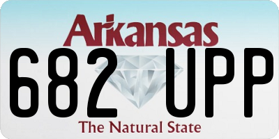 AR license plate 682UPP