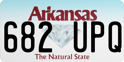 AR license plate 682UPQ