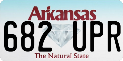 AR license plate 682UPR
