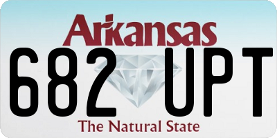 AR license plate 682UPT