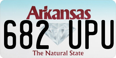 AR license plate 682UPU