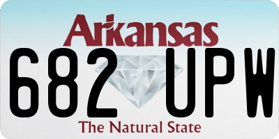 AR license plate 682UPW