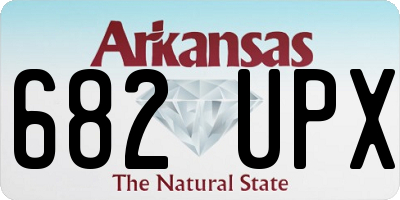 AR license plate 682UPX