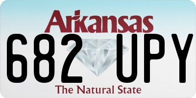 AR license plate 682UPY