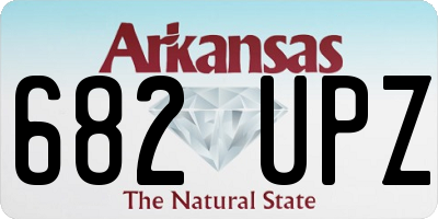 AR license plate 682UPZ