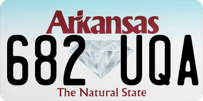 AR license plate 682UQA