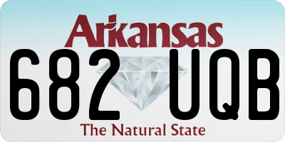 AR license plate 682UQB