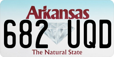 AR license plate 682UQD