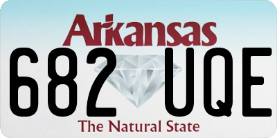 AR license plate 682UQE
