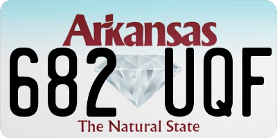 AR license plate 682UQF
