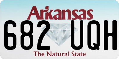AR license plate 682UQH