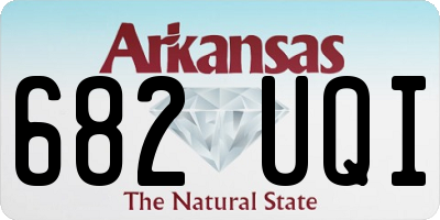 AR license plate 682UQI