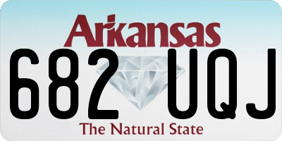 AR license plate 682UQJ