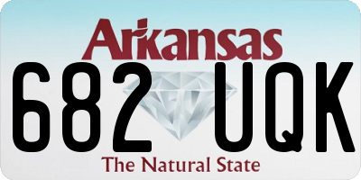 AR license plate 682UQK
