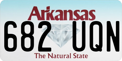 AR license plate 682UQN